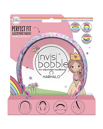 Invisibobble KIDS HAIRHALO Cotton Candy Dreams - Ободок для волос, цвет принт с конфетами - hairs-russia.ru