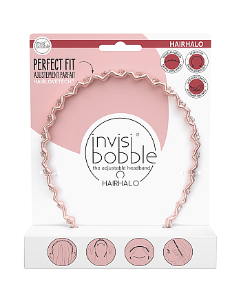 Invisibobble HAIRHALO Pink Sparkle - Ободок для волос, цвет розовый - hairs-russia.ru
