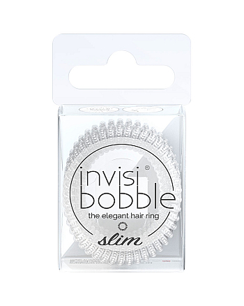 Invisibobble SLIM Mother of Chrome - Резинка для волос, цвет серебро с мерцанием 3 шт - hairs-russia.ru