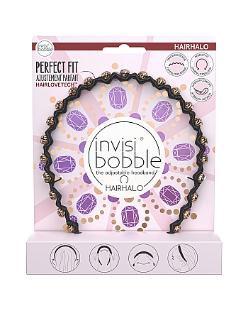 Invisibobble HAIRHALO British Royal Put your Crown on - Ободок для волос, цвет черный - hairs-russia.ru