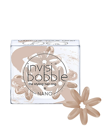 Invisibobble NANO Make-Up Your Mind - Резинка для волос, цвет нюдовый 3 шт - hairs-russia.ru