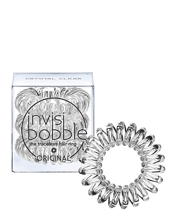 Invisibobble ORIGINAL Crystal Clear - Резинка-браслет для волос, цвет прозрачный 3 шт - hairs-russia.ru