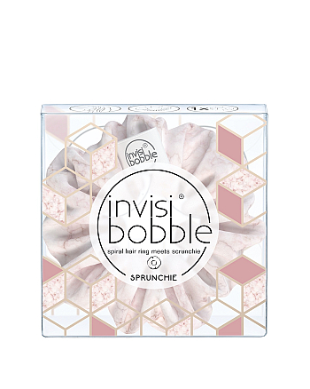 Invisibobble SPRUNCHIE My Precious - Резинка-браслет для волос, цвет розовый мрамор 1 шт - hairs-russia.ru