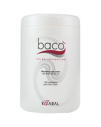 Kaaral Baco silk hydrolyzed post color cream - Маска-кондиционер для окрашенных волос 1000 мл - hairs-russia.ru