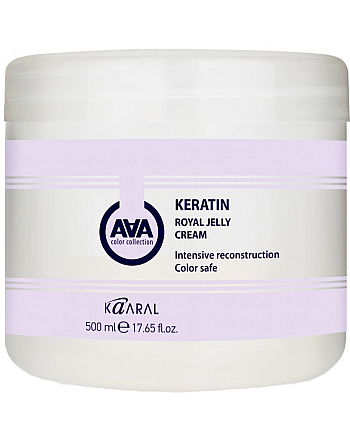 Kaaral AAA Keratin Royal Jelly Cream - Питательная крем-маска для восстановления окрашенных и химически обработанных волос 500 мл - hairs-russia.ru