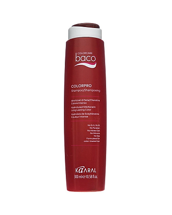 Kaaral Baco Colorpro shampoo - Шампунь с гидролизатами шелка и кератином 300 мл - hairs-russia.ru