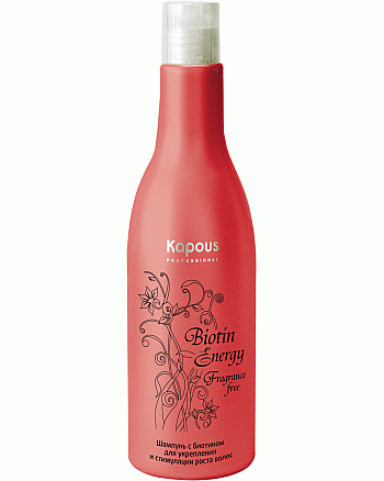 Kapous Biotin Energy Шампунь с биотином для укрепления и стимуляции роста волос 250 мл - hairs-russia.ru