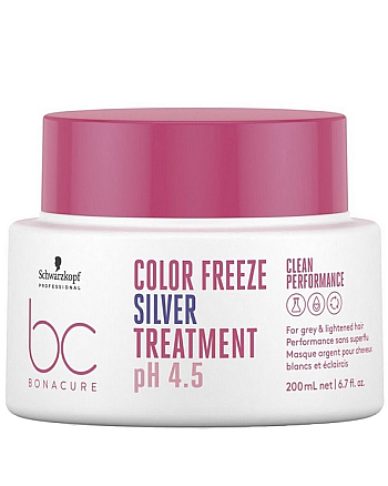 Schwarzkopf Bonacure Clean Color Freeze Treatment Silver - Нейтрализующая маска 200 мл - hairs-russia.ru