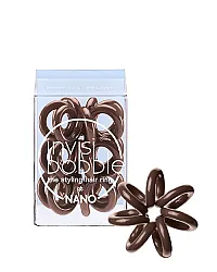 Invisibobble NANO Pretzel Brown - Резинка для волос, цвет коричневый 3 шт