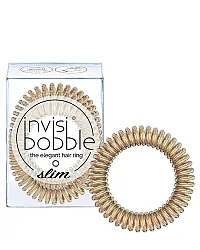 Invisibobble SLIM Bronze Me Pretty - Резинка для волос, цвет бронзовый 3 шт