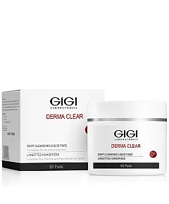 GIGI Derma Clear Deep Cleansing Liquid Pads - Очищающие ватные диски 60 шт.