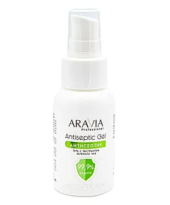 Aravia Professional Antiseptic Gel - Гель-антисептик для рук с экстрактом зеленого чая 50 мл