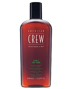 American Crew 3 in 1 Tea Tree - Средство по уходу за волосами и телом 450 мл
