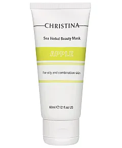 Christina Sea Herbal Beauty Mask Green Apple - Яблочная маска красоты для жирной и комбинированной кожи 60 мл