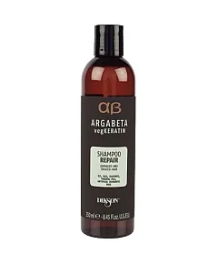 Dikson ArgaBeta Shampoo Repair - Шампунь для ослабленных и химически обработанных волос с гидролизированными протеинами риса и сои 250 мл