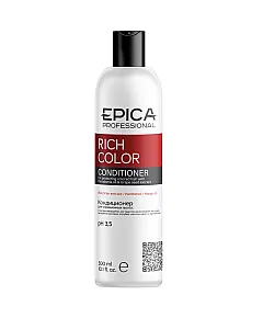 Epica Professional Rich Color - Кондиционер для окрашенных волос с маслом макадамии и экстрактом виноградных косточек 300 мл