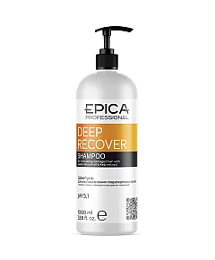 Epica Professional Deep Recover - Шампунь для восстановления повреждённых волос маслом сладкого миндаля и экстрактом ламинарии 1000 мл
