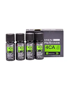 Goldwell Men Reshade Grey Blending Power Shot 4CA - Экспресс-корректор седины средний коричневый 4x20 мл