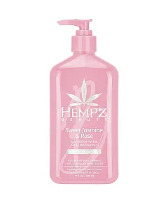 Hempz Sweet Jasmine and Rose Herbal Body Moisturizer - Молочко для тела увлажняющее Сладкий Жасмин и Роза 500 мл