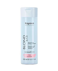 Kapous Professional Blond Bar - Питательный оттеночный шампунь для оттенков блонд Розовый 200 мл