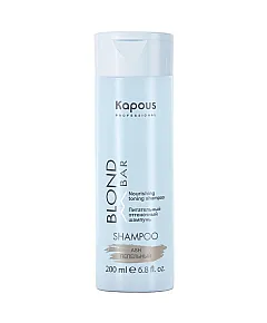 Kapous Professional Blond Bar - Питательный оттеночный шампунь для оттенков блонд Пепельный 200 мл