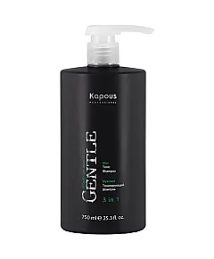 Kapous Professional Gentlemen - Мужской тонизирующий шампунь 3 в 1 750 мл