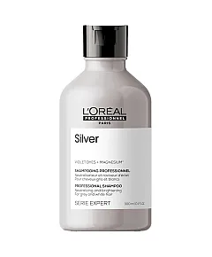 L'Oreal Professionnel Serie Expert Silver - Шампунь для нейтрализации желтизны осветленных и седых волос, 300 мл