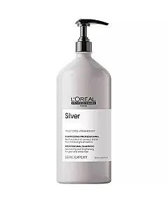 L'Oreal Professionnel Serie Expert Silver - Шампунь для нейтрализации желтизны осветленных и седых волос, 1500 мл