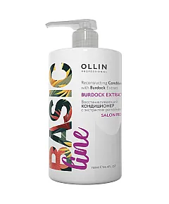 OLLIN BASIC LINE Reconstructing Conditioner - Восстанавливающий кондиционер с экстрактом репейника, 750мл