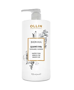 Ollin Bionika Nutrition and Shine - Шампунь "Питание и блеск" 750 мл