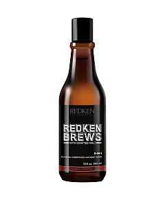 Redken Brews 3-in-1 Shampoo, Conditioner And Body Wash - 3 в 1 шампунь, кондиционер и гель для душа 300 мл