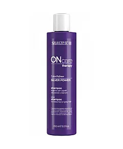 Selective Professional On Care Color Defense Silver Power Shampoo - Шампунь серебряный для обесцвеченных или седых волос 250 мл