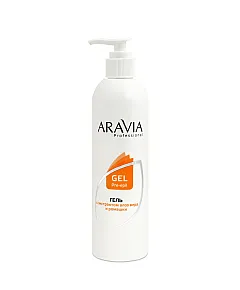Aravia Professional Гель для обработки кожи перед депиляцией с экстрактами алоэ вера и ромашки 300 мл