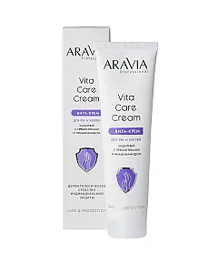 Aravia Professional Vita Care Cream - Вита-крем для рук и ногтей защитный с пребиотиками и ниацинамидом 100 мл