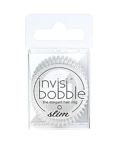 Invisibobble SLIM Mother of Chrome - Резинка для волос, цвет серебро с мерцанием 3 шт
