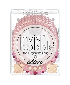 Invisibobble SLIM British Royal Royal Fudge - Резинка для волос, цвет пудровый розовый 3 шт
