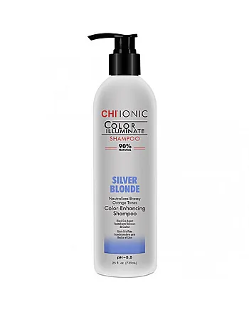 CHI Color Illuminate Silver Blonde Shampoo - Шампунь оттеночный, Серебряный Блонд 739 мл - hairs-russia.ru