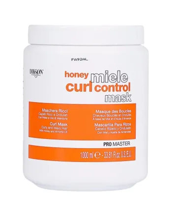 Dikson Promaster Honey Miele Curl Control Mask - Маска для вьющихся волос с медом и маслом миндаля 1000 мл - hairs-russia.ru