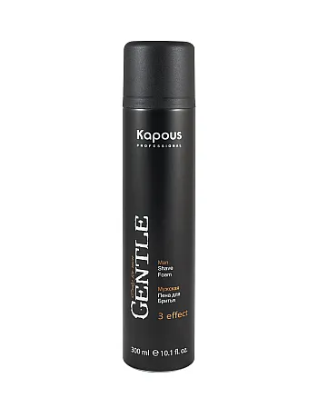 Kapous Professional Gentlemen Shave Foam - Пена для бритья 3 effect 300 мл - hairs-russia.ru