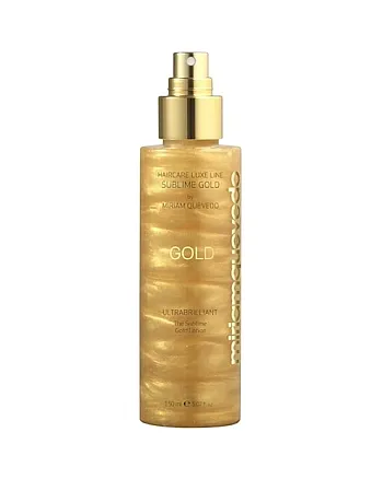 Miriamquevedo Ultrabrilliant The Sublime Gold Lotion - Золотой спрей-лосьон для ультра блеска волос 150 мл - hairs-russia.ru