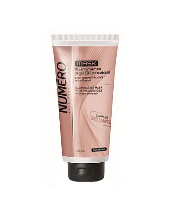 Brelil Numero Illuminating Mask With Precious Oils - Маска для придания бриллиантового блеска волосам 300 мл - hairs-russia.ru