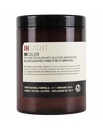 Insight Incolor Blue Bleaching Powder With Ammonia - Синий обесцвечивающий порошок с аммиаком 500 гр - hairs-russia.ru