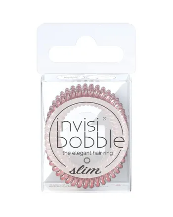 Invisibobble SLIM Bella Rosa Galaxy - Резинка для волос, цвет розовое золото 3 шт - hairs-russia.ru