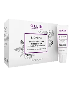 Ollin BioNika Balance Scalp Energy Serum - Энергетическая сыворотка против выпадения волос 10*15 мл